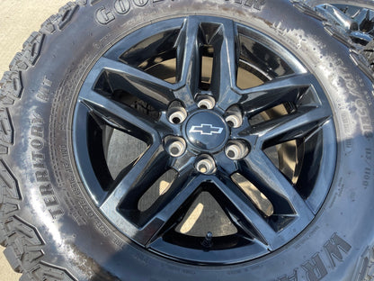 18" Chevy Silverado ZR2 Tahoe TRAIL BOSS GMC OEM 5911 wheels rims GOODYEAR M/T