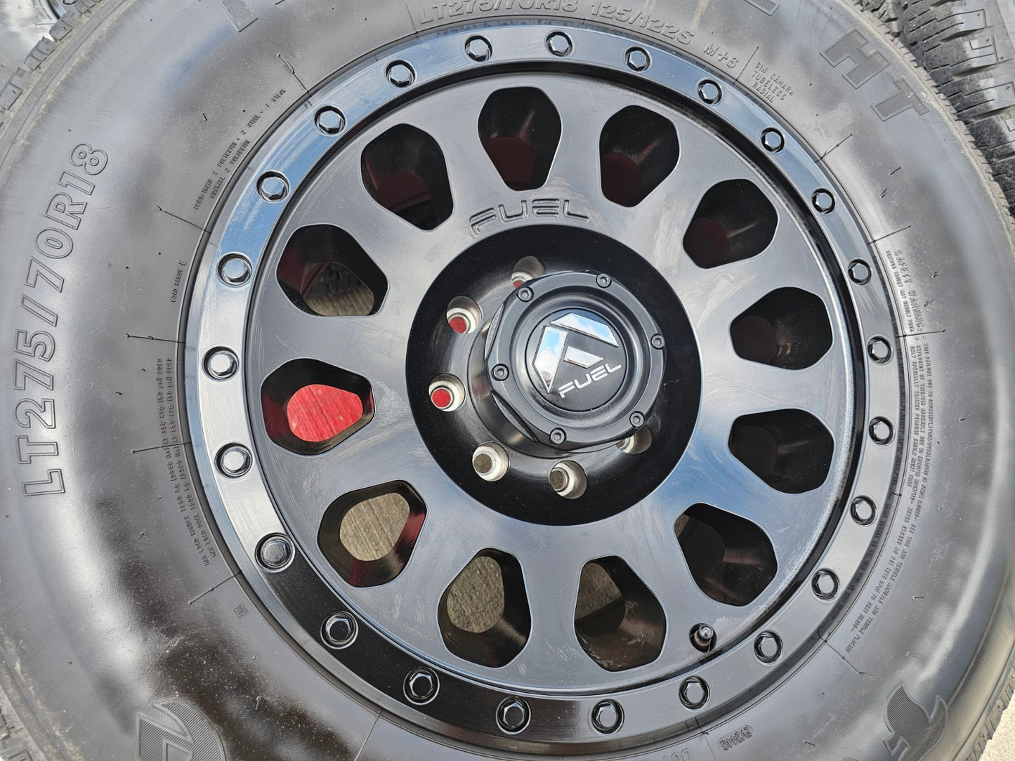 18" FUEL Vector D579 Dodge Ram 2500 3500 wheels rims SET FIRESTONE
