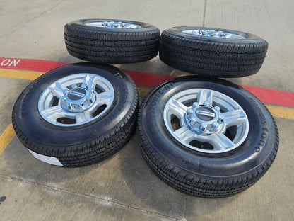 17" Ford F-250 F-350 OEM 10096 wheels rims tires FIRESTONE H/T SET