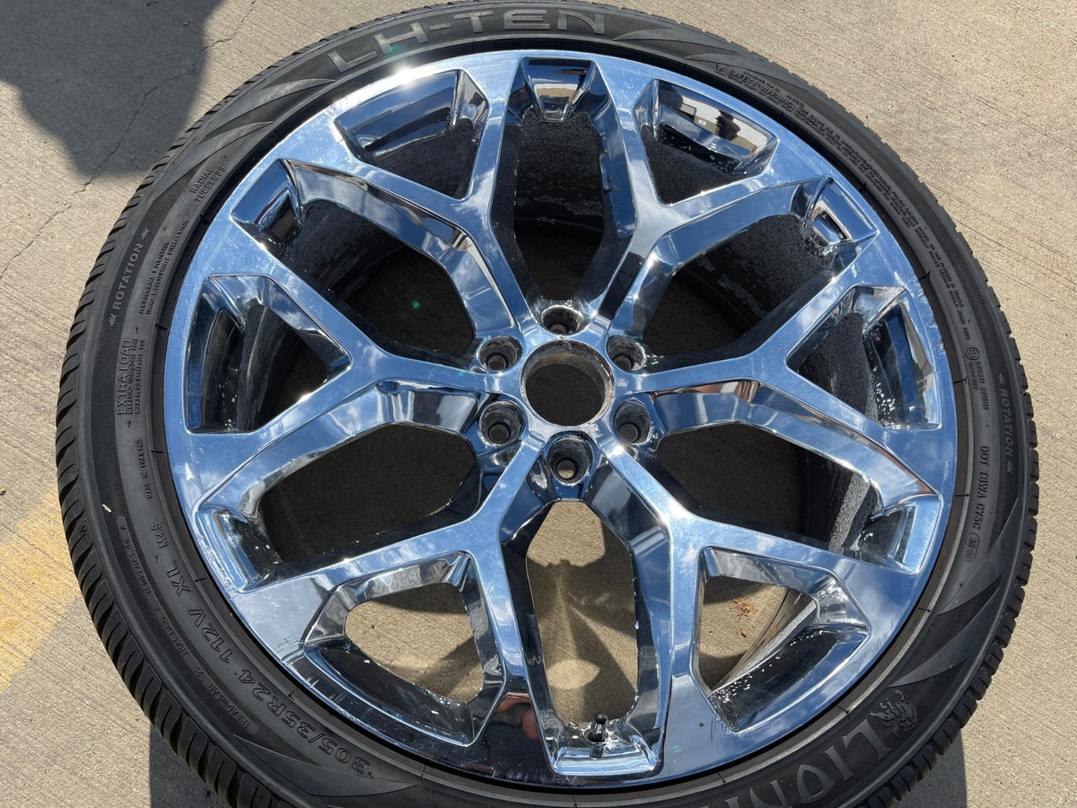 24" 24x9 GMC Yukon Chevy Tahoe 1500 OEM replica wheel rim 5668 spare single