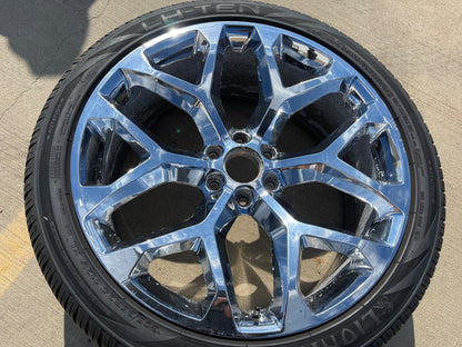 24" 24x9 GMC Yukon Chevy Tahoe 1500 OEM replica wheel rim 5668 spare single