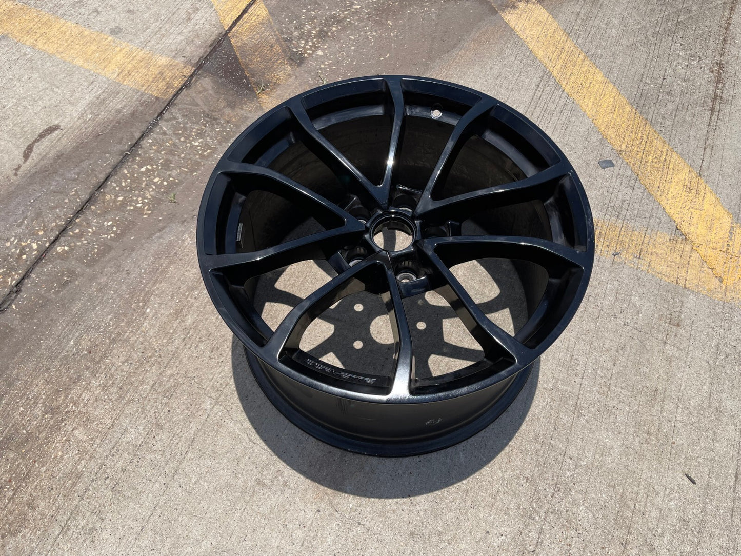 19x10 19" Chevy Corvette STINGRAY C7 OEM wheel rim 5542 5779 black FRONT