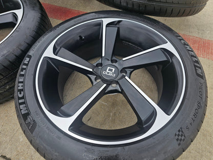 20x8.5 QUBO wheels rims Q3 Q5 A7 A8 NEW MICHELIN