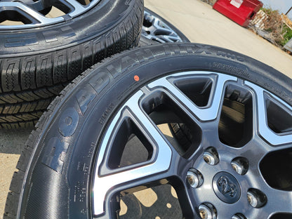 20" Dodge Ram 1500 OEM Laramie wheels rims tires 68583860AA 2024 2025 NEW