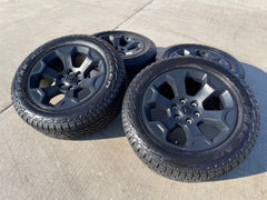 20" Dodge Ram 1500 OEM Laramie Black 2680 wheels rims 2025 2026 FALKEN A/T3 NEW