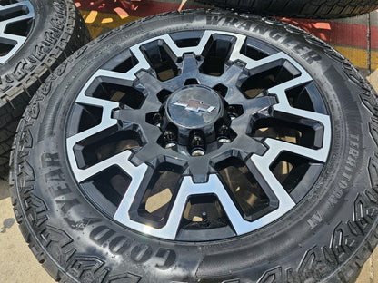 22" Chevy Silverado GMC Sierra 2500 OEM wheels rims A/T tires 2024 2025 NEW