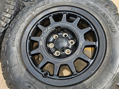 (4) 18" AEV SALTA GMC Sierra AT4X Chevy Silverado OEM rims wheels 2023 2024 2025
