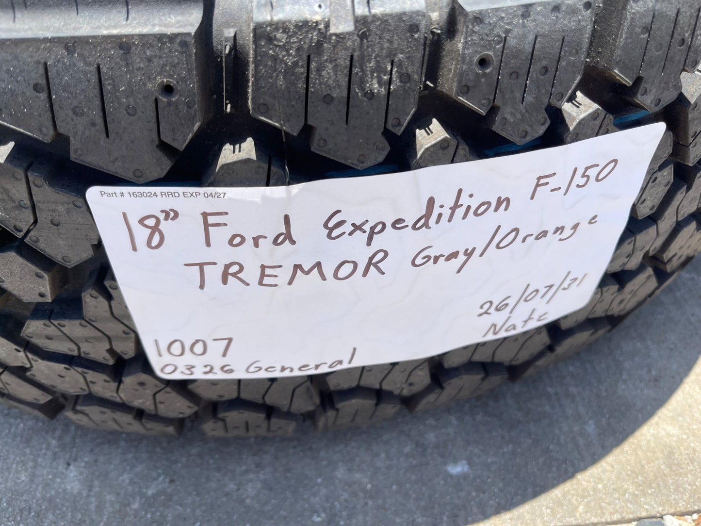 18" Ford Expedition F-150 TREMOR OEM rims wheels TIMBERLINE 2025 2026 2027 NEW