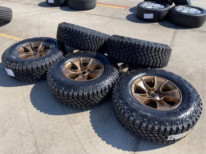(5) 17" Jeep Wrangler Rubicon OEM 96226 wheels rims Gladiator BRONZE 2026 NEW