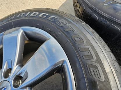 20" Ford Expedition F-150 OEM gray wheels rims 3833 3896 tires BRIDGESTONE