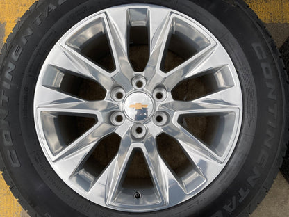 20" Chevy Tahoe Silverado 5920 OEM wheels rims GMC Yukon 2025 2026 CONTINENTAL