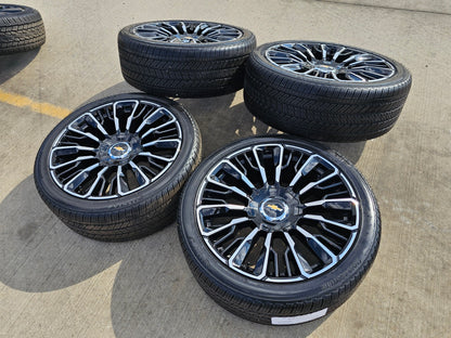 24" Chevy Tahoe Suburban Silverado OEM High Country wheels rims 2025 2026 NEW