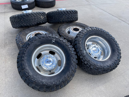 17" Ford F-350 Dually OEM 3618 3619 rims wheels SET tires TOYO M/T 33"