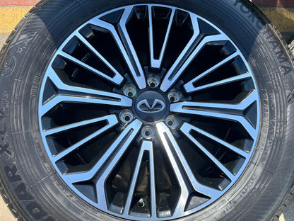 20" Nissan Titan PRO-4X Armada OEM wheels rims tires black 2023 2024 2025 2026