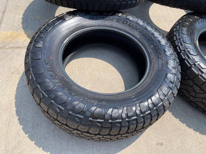 (4) 265/70/18 Toyo Open Country A/T3 tires SET 116H M+S 265/70R18 TAKE OFFS NEW