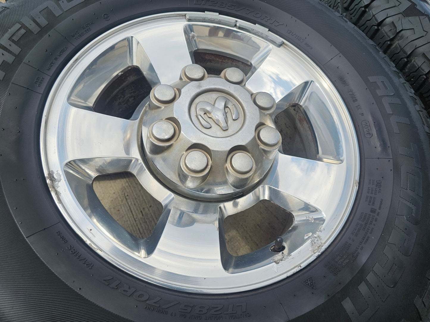 17" Dodge Ram 2500 3500 OEM wheels rims 2187 tires