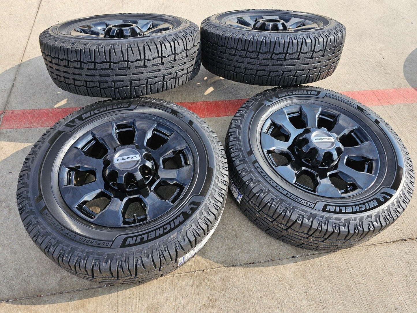 20" Ford F-250 F-350 OEM 10101 rims wheels NEW MICHELIN PLATINUM