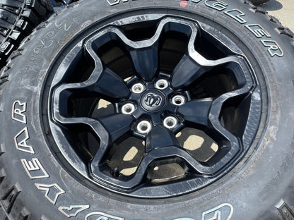 18" Dodge Ram 1500 TRX RHO Black OEM 66002 wheels rims DURATRAC 33" NEW