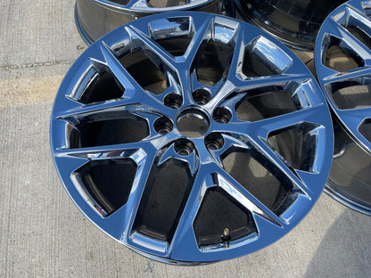 22" GMC Yukon Sierra DENALI OEM 14078 wheels rims CHROME 2025 2026 2027 SET NEW