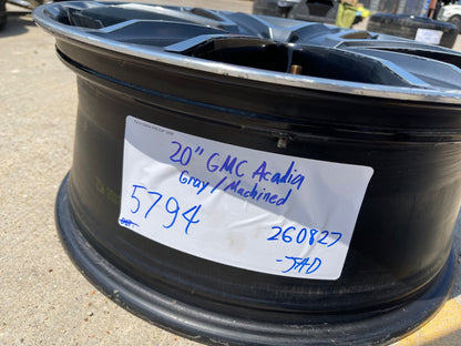 (1) 20" GMC Acadia OEM 5794 wheel rim Blazer Cadillac XT6 XT5 SRX spare