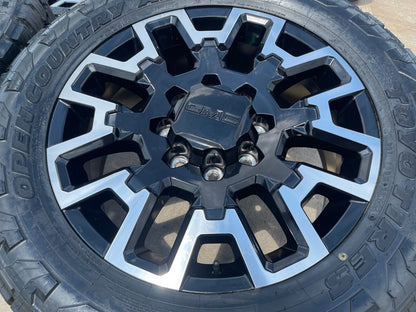 22" Chevy Silverado GMC Sierra 2500 OEM wheels rims 2024 2025 NEW TOYO 35" tires