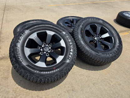 18" Dodge Ram 1500 Rebel Black OEM wheels rims 2671 tires 2023 2024 2025 NEW