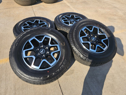 18" Ford Ranger Bronco wheels rims tires black 95213 tires 2023 2024 2025 NEW