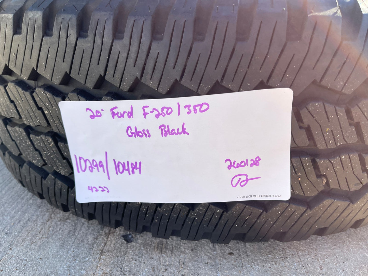 20" Ford F-250 F-350 OEM 10484 10299 wheel rim spare 2024 2025 2026 2027 NEW