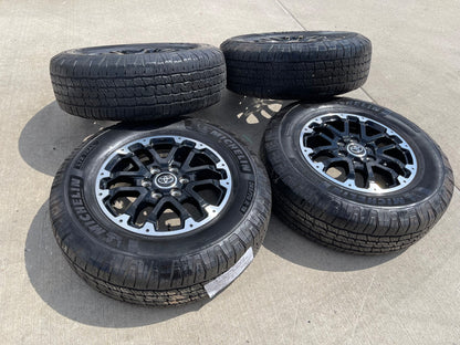 18" Toyota Tundra TRD OEM black wheels rims 75273 Sequoia SET MICHELIN