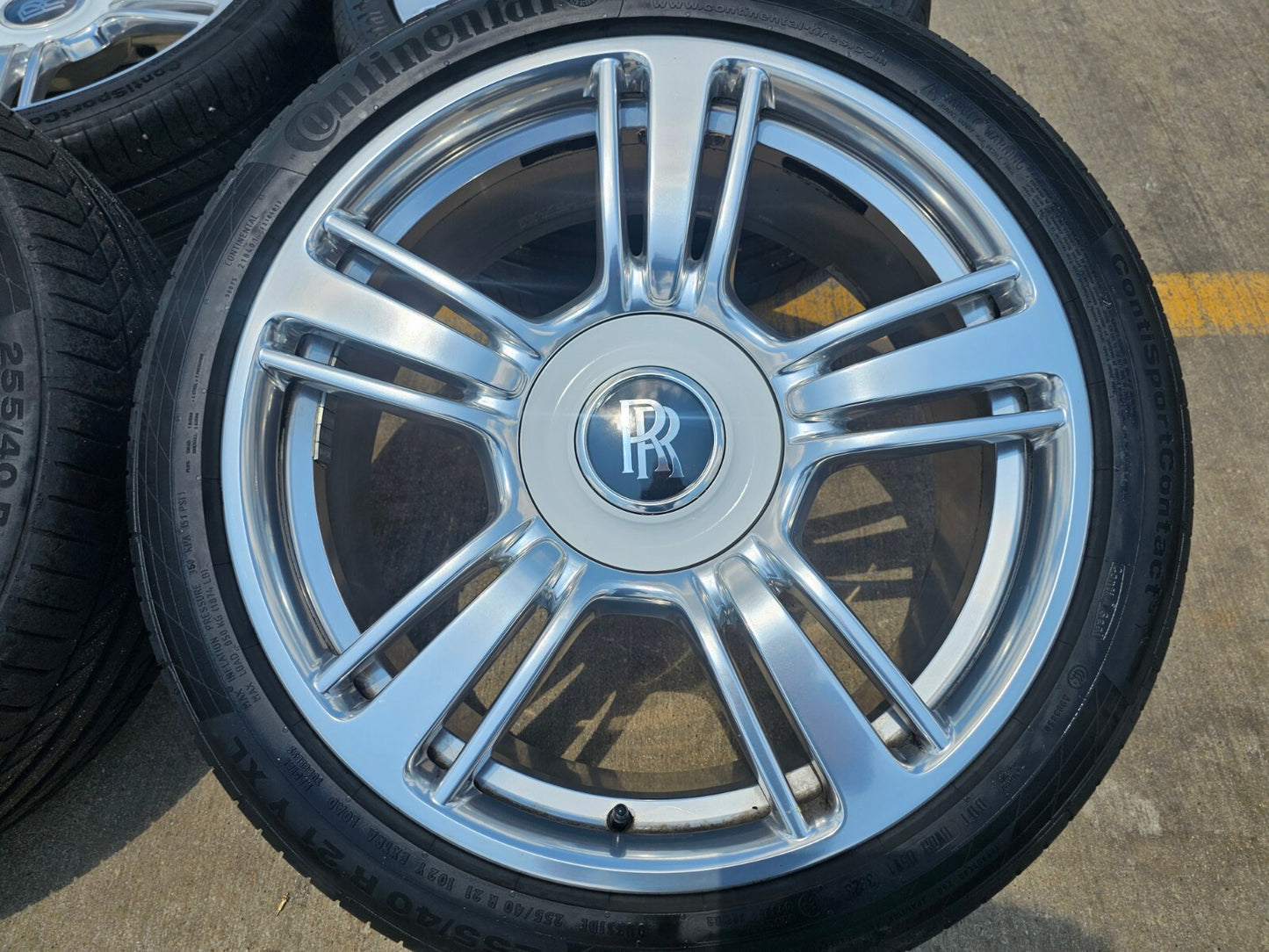 21" Rolls Royce Wraith Ghost Dawn OEM wheels rims tires 5x120 CONTINENTAL