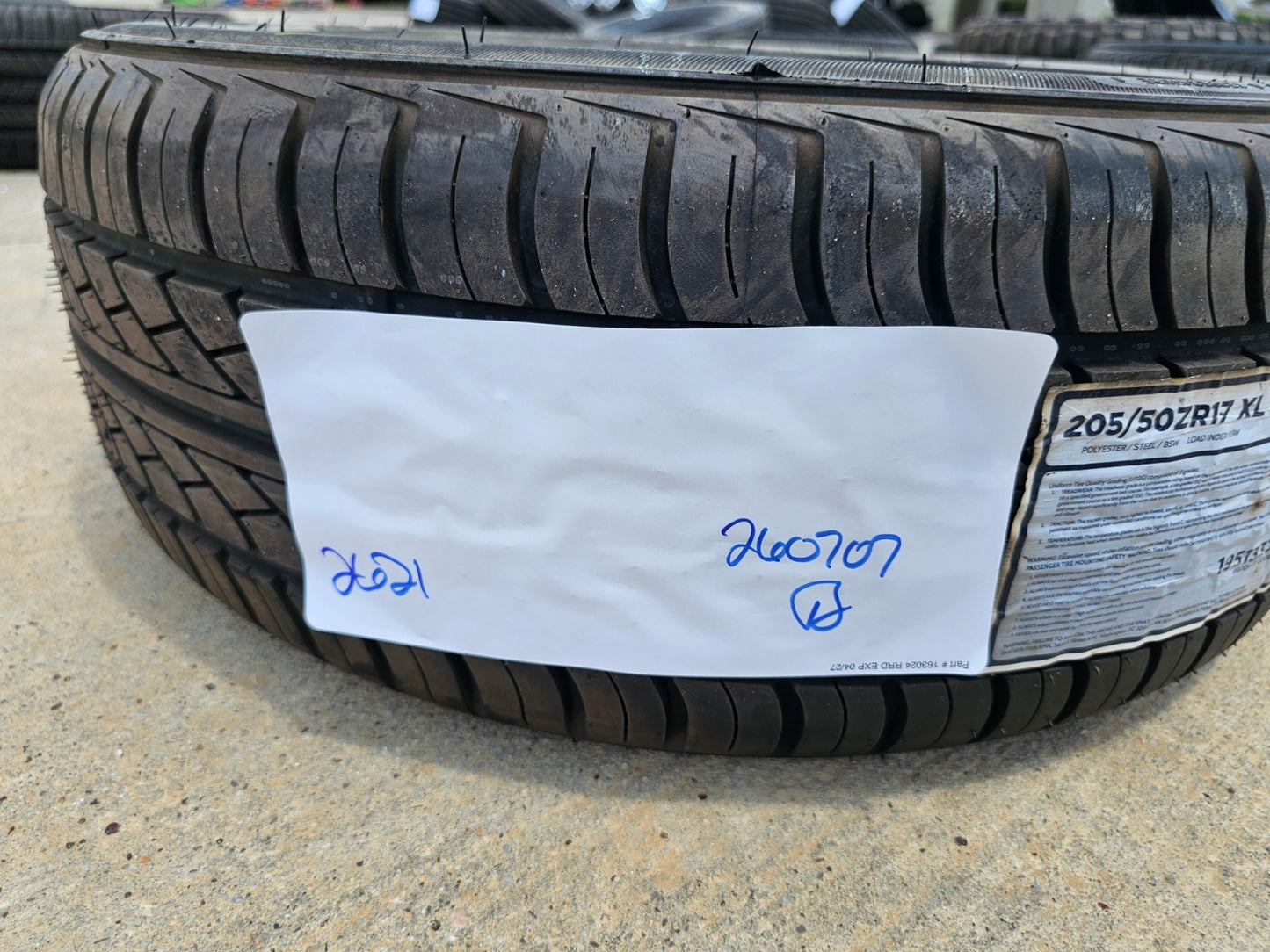 (1) 205/50/17 Advanta HPZ-01+ Plus tire 205/50R17 93W XL NEW