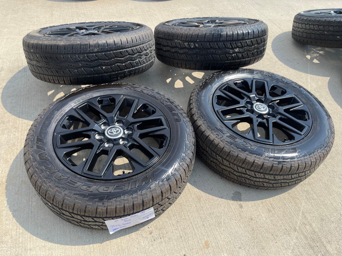 20" Toyota Tundra TRD wheels rims OEM SET TSS # 75276 95295 Sequoia FALKEN A/T3