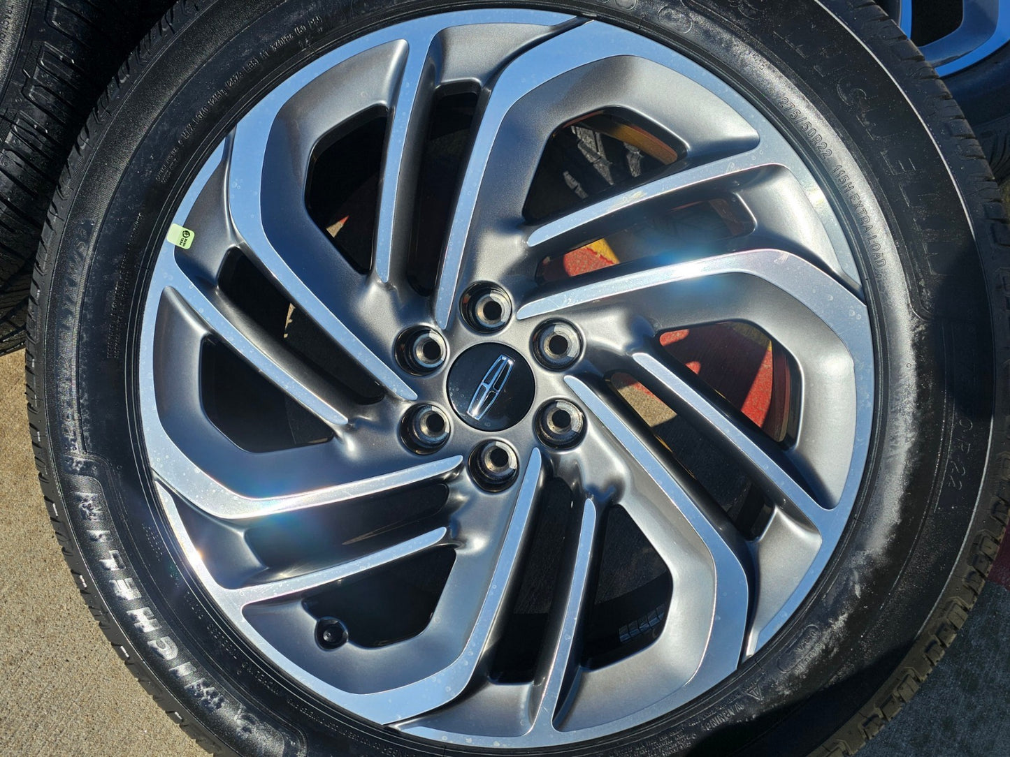 22" Lincoln Navigator OEM 94225 rims wheels BLACK LABEL 2025 2026 MICHELIN NEW