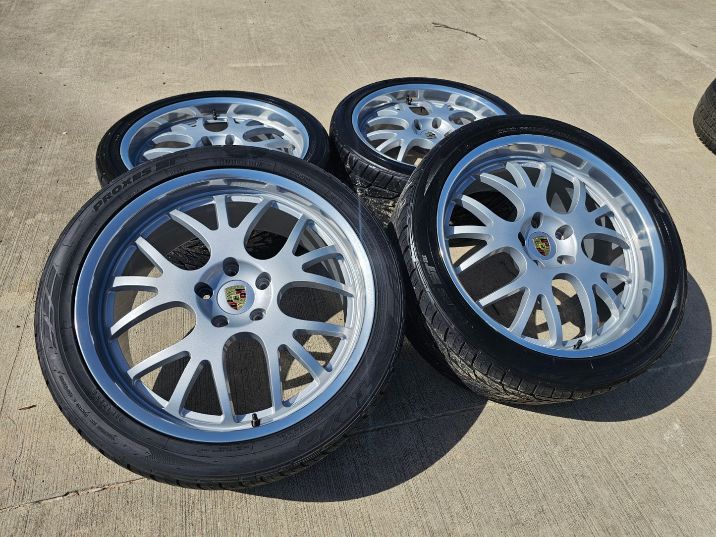 22" Champion Motorsport RG5 Forged Porsche Cayenne wheels rims tires SET