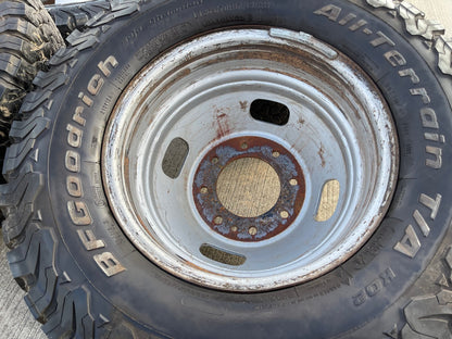 (6) 17" Ford F-350 Dually OEM rims wheels 3615 99016 tires BFG KO2 A/T