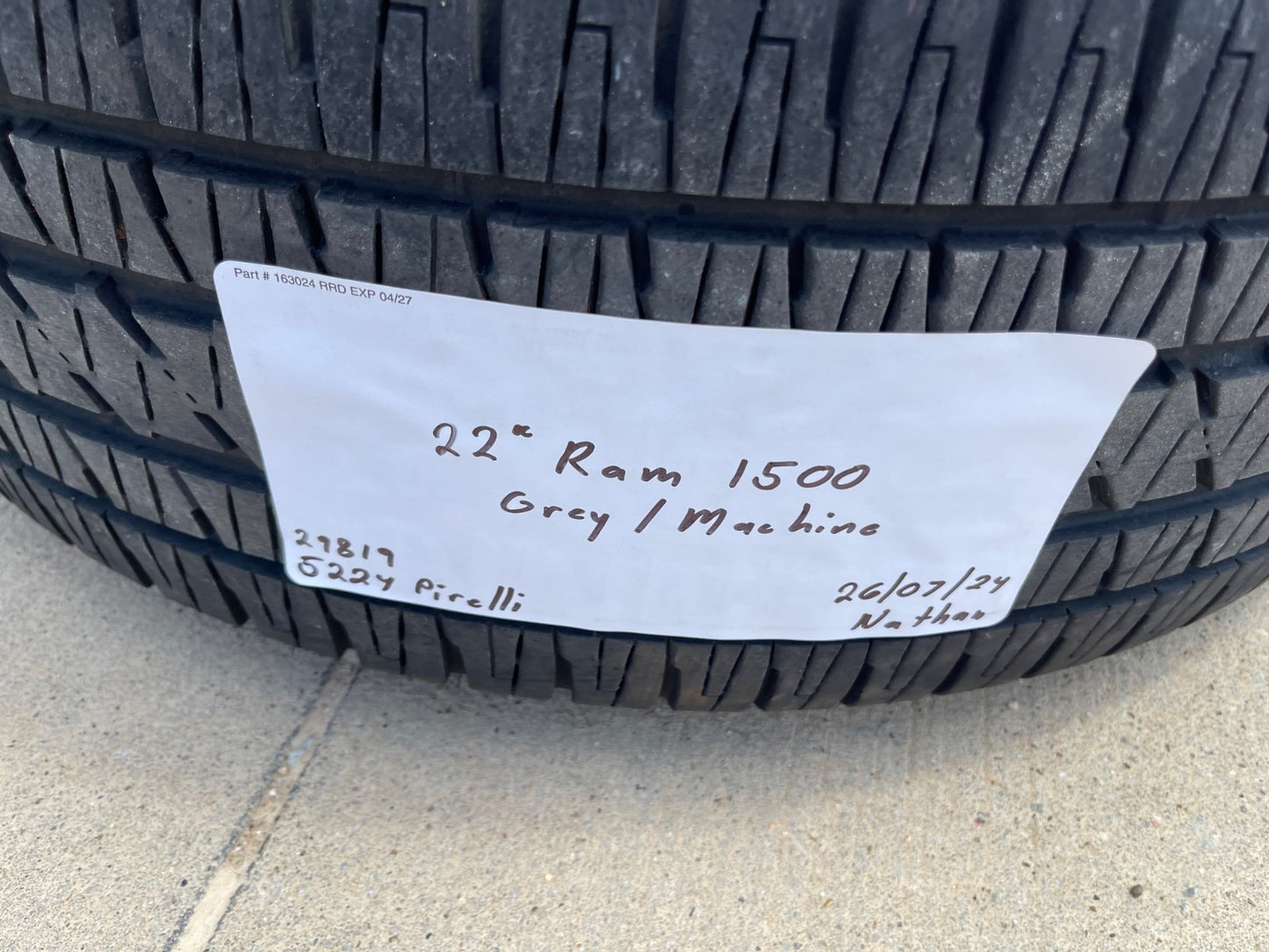 20" Dodge Ram 1500 OEM LIMITED 2676 2723 wheels rims 2025 2026 BRIDGESTONE SET