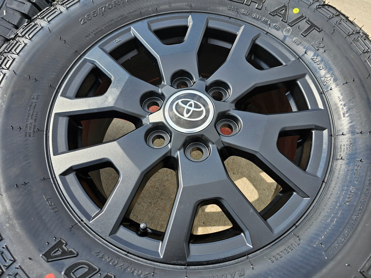 17" Toyota Tacoma 4Runner TRD Matte Black OEM 42611 wheels rims 2025 2026 NEW