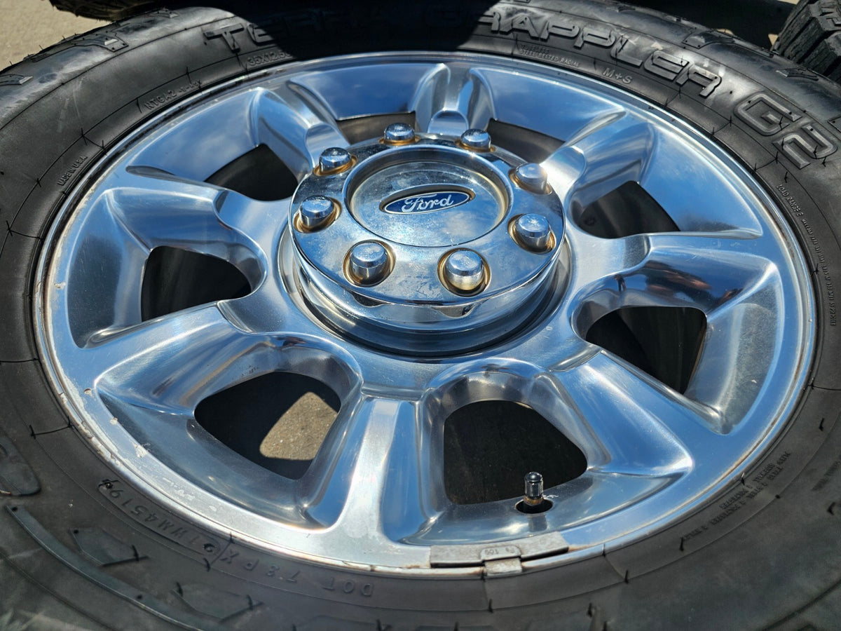 20" Ford F-250 F-350 OEM 3844 LARIAT rims wheels tires NITRO 35"