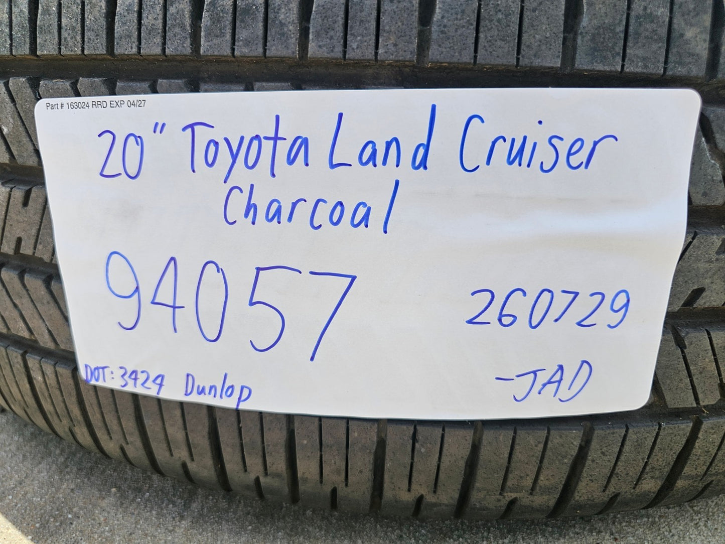 20" Toyota Land Cruiser OEM wheels rims 94057 Tundra Sequoia SET 2024 2025 2026