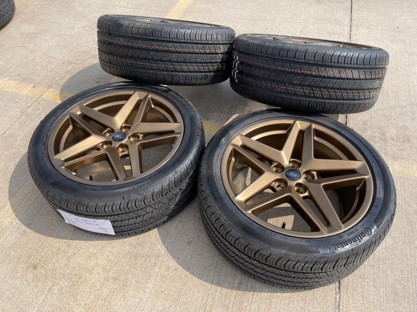 19" Ford Mustang Stealth GT OEM 10595 wheels rims 2023 2024 2025 2026 BRONZE