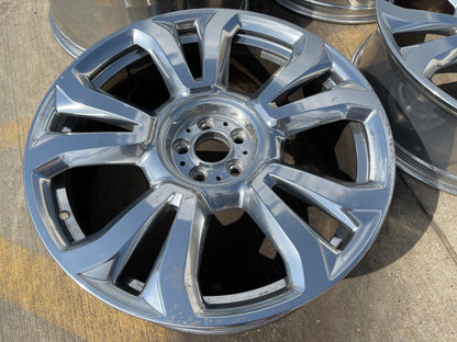 22" Rolls Royce Cullinan OEM POLISHED wheels rims 5x112 tires SET