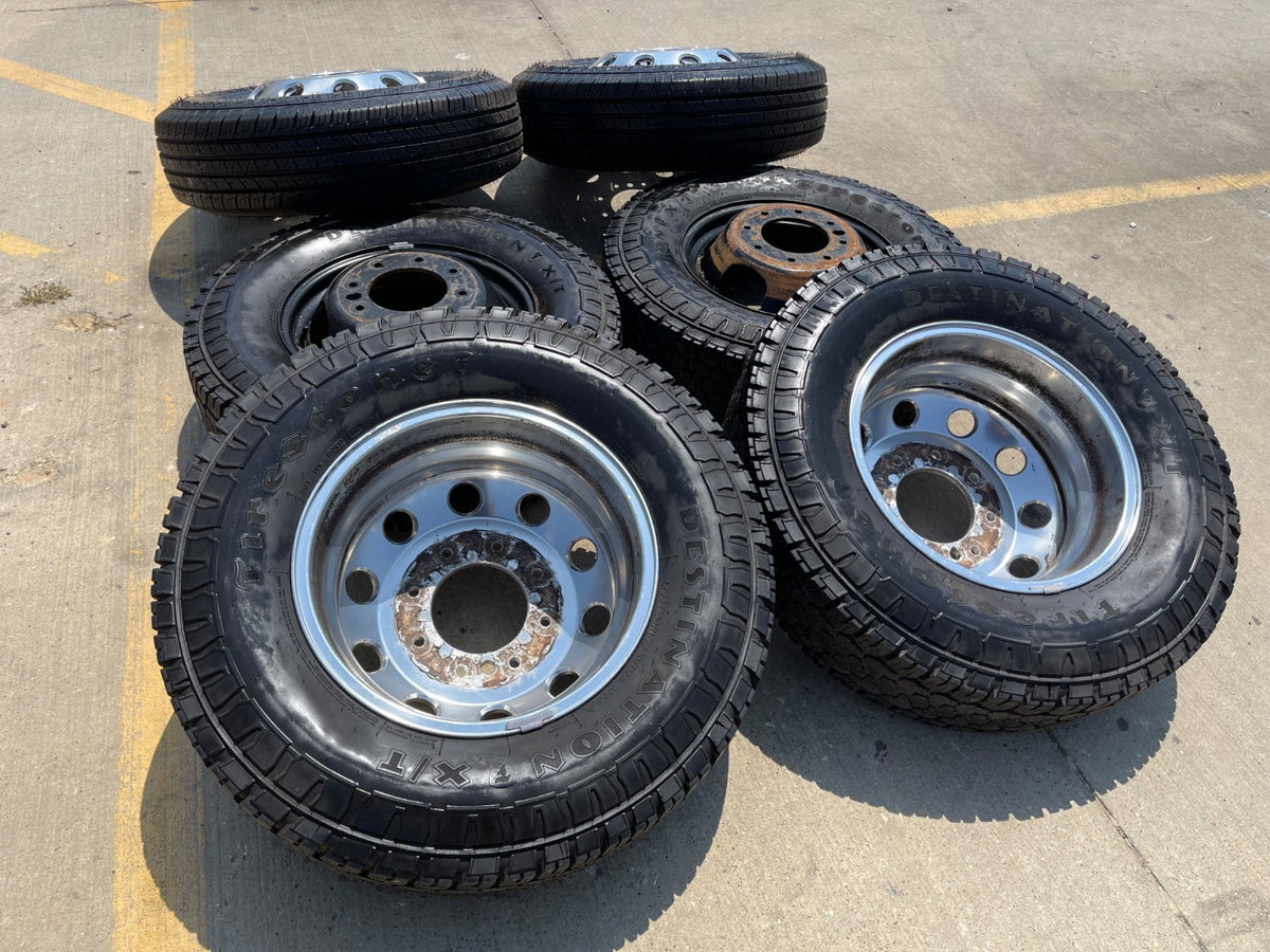 17" Dodge Ram 3500 Dually Laramie 8x200 wheels rims 2701 2702 OEM FIRESTONE