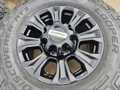 18" Ford F-250 F-350 OEM TREMOR black rims wheels 10097 tires COOPER 33"
