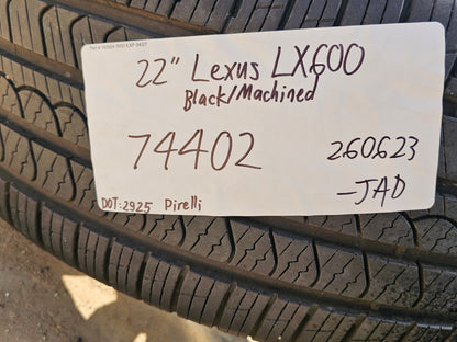 22" Lexus LX600 GX550 OEM wheels rims 74402 Toyota Tundra Sequoia SET PIRELLI