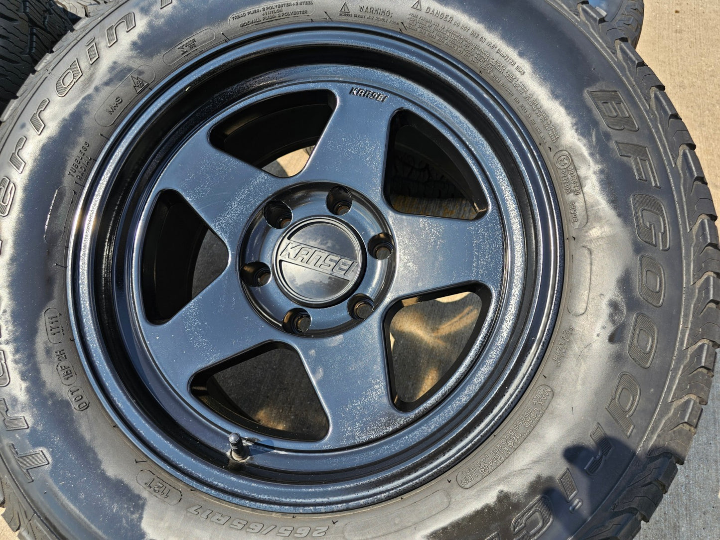 17x8.5 17" Kansei KNP Chevy Silverado RAM Tacoma wheels rims 6x139 6x5.5 BFG