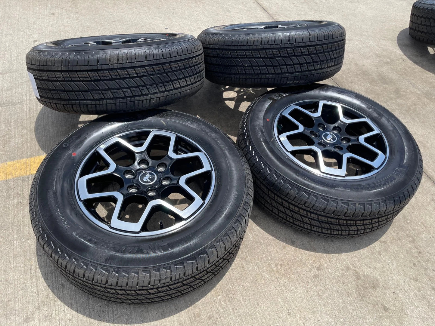 18" Ford Ranger wheels rims tires black 95213 tires 2023 2024 2025 2026 NEW