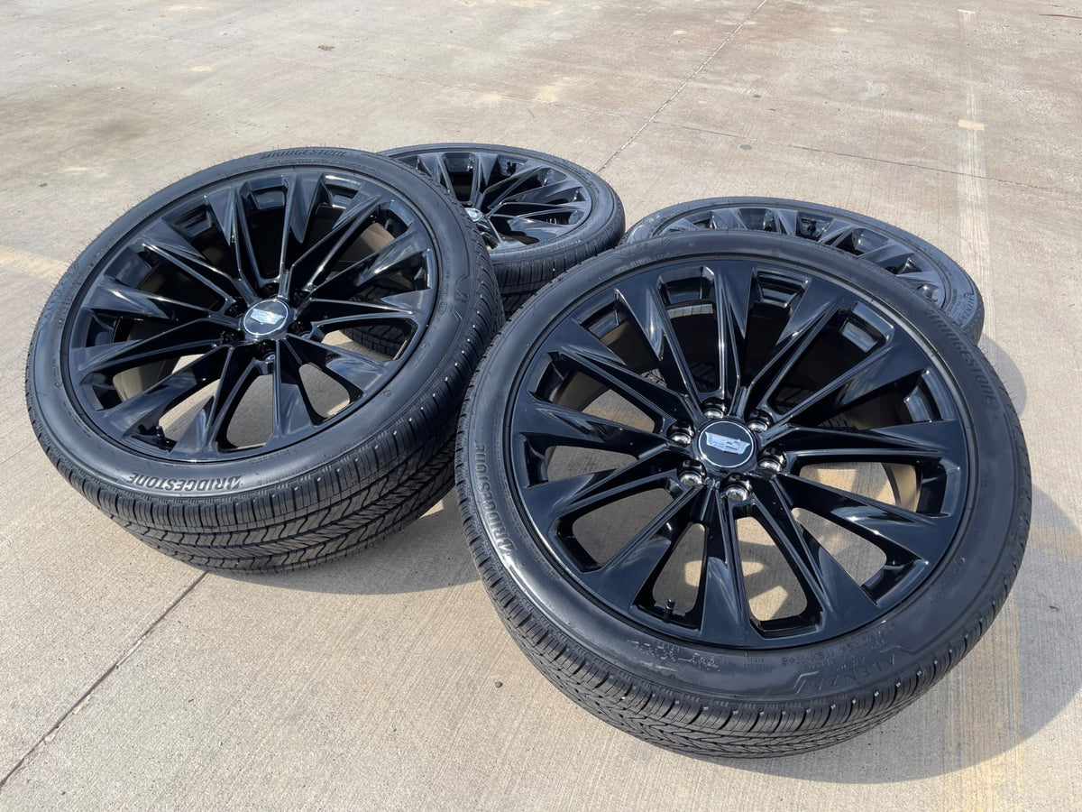 24" Cadillac Escalade V OEM ONYX wheels rims 2023 2024 2025 2026 2027 SET NEW