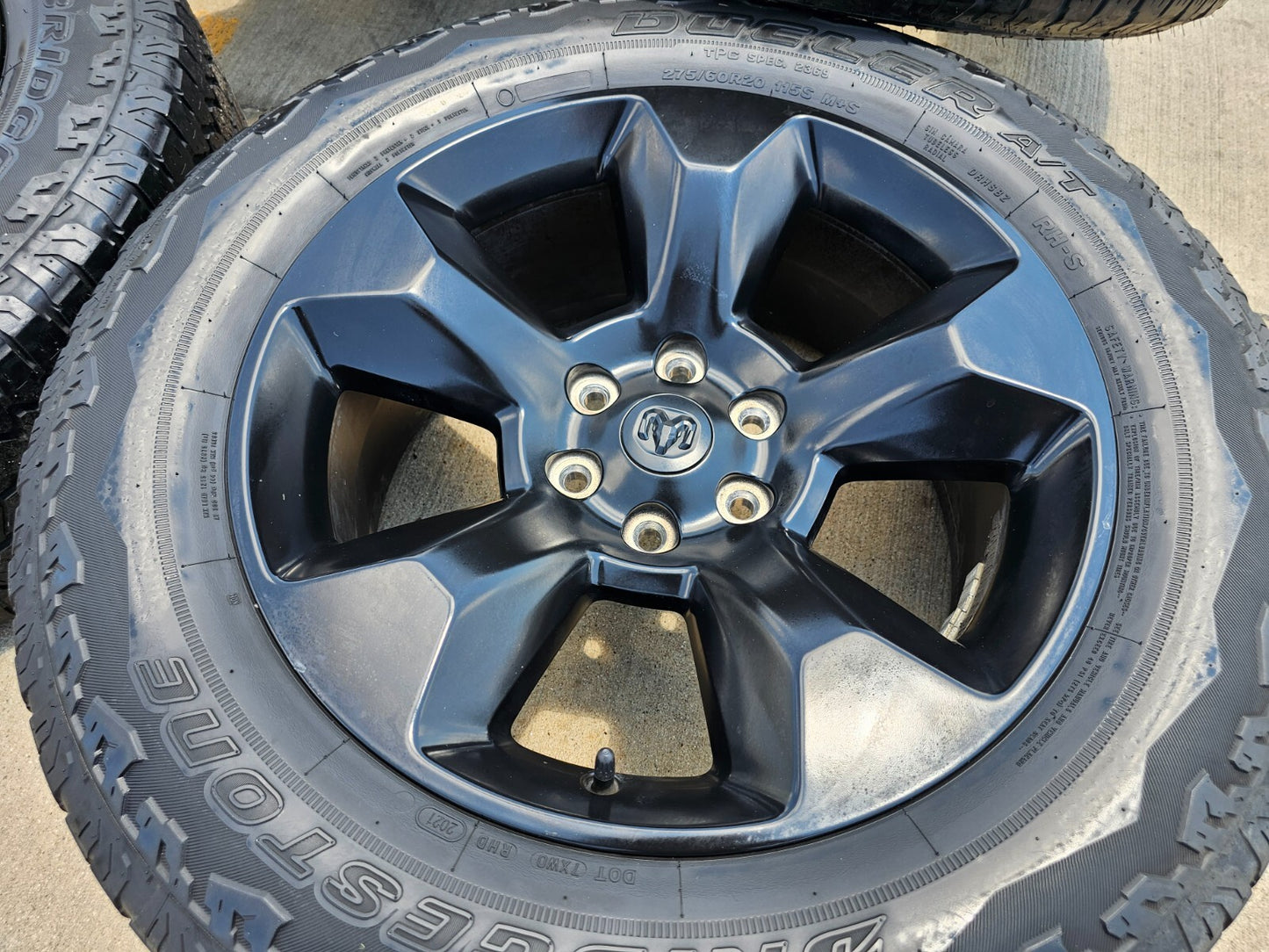 20" Ram 1500 LIMITED Laramie wheel rim black OEM 2675 2722 spare single
