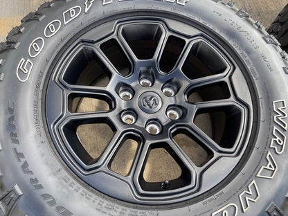 18" Dodge Ram 1500 Rebel Black OEM 95935 wheels rims SET DURATRAC A/T NEW