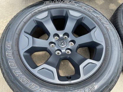 20" Dodge Ram 1500 OEM Laramie Black 2680 wheels rims 2025 2026 2027 BRIDGESTONE